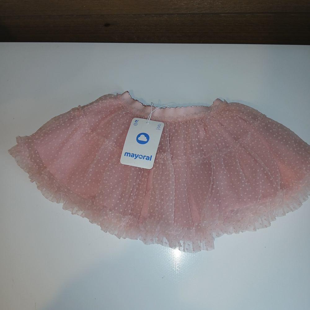 Girls Mayoral Pink Ballet Tutu Style Skirt Tulle Size 12 Months New